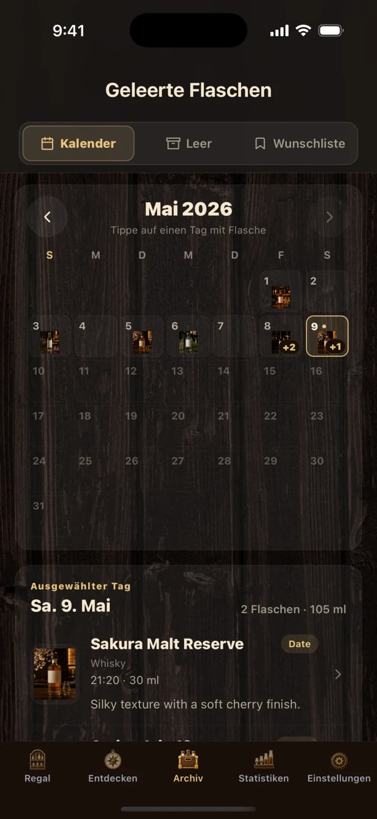 BarShelf app screen 3