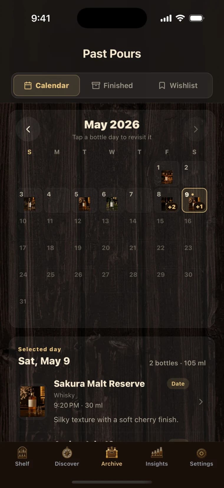 Pour Calendar