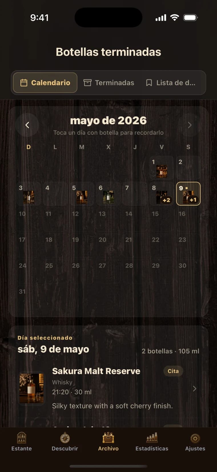 BarShelf app screen 3