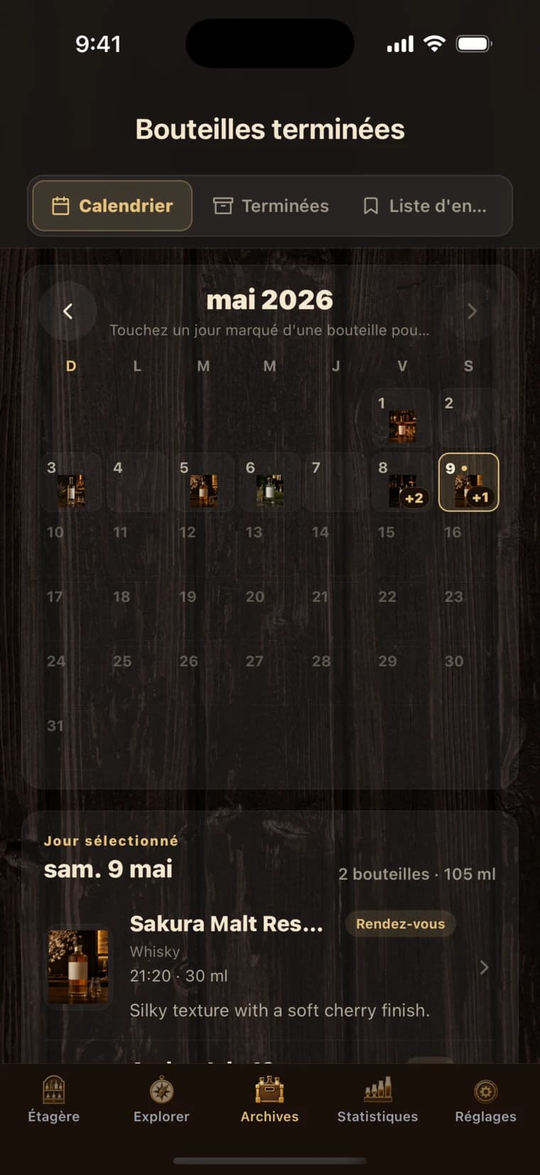 BarShelf app screen 3