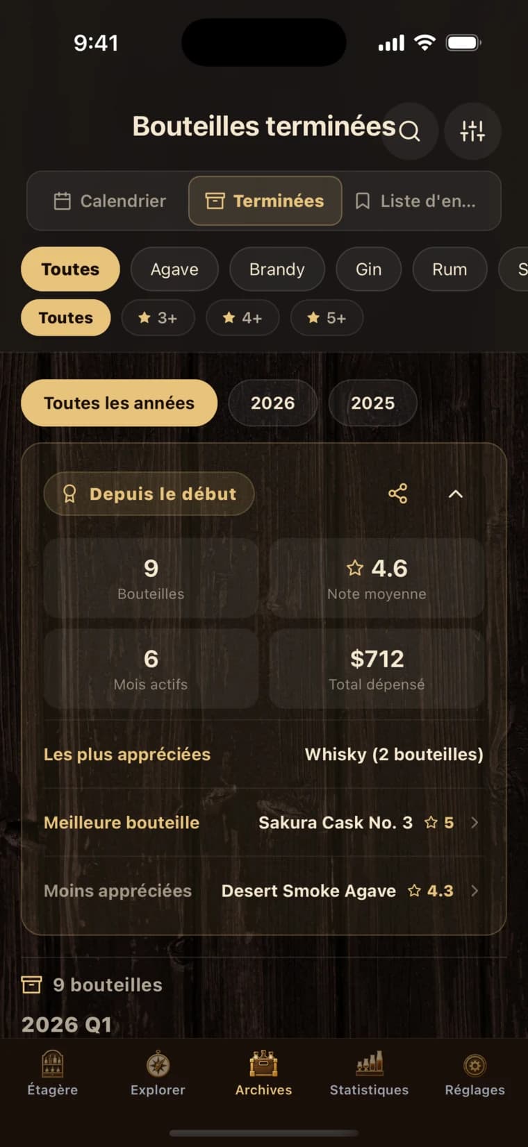 BarShelf app screen 3