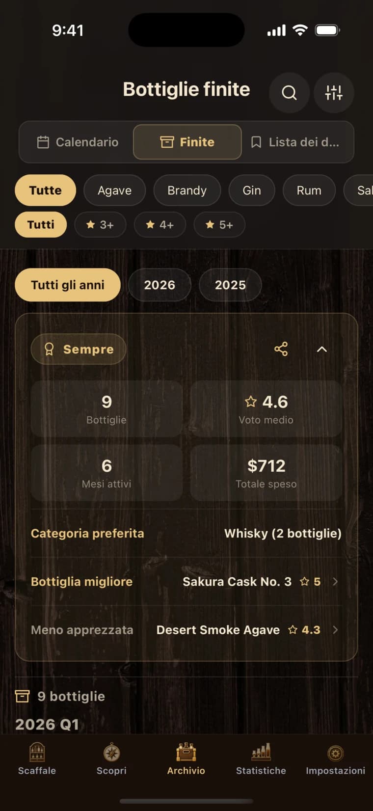 BarShelf app screen 3