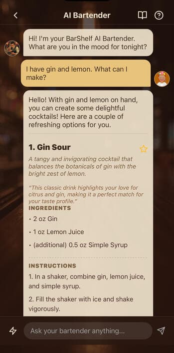 Your Personal AI Bartender